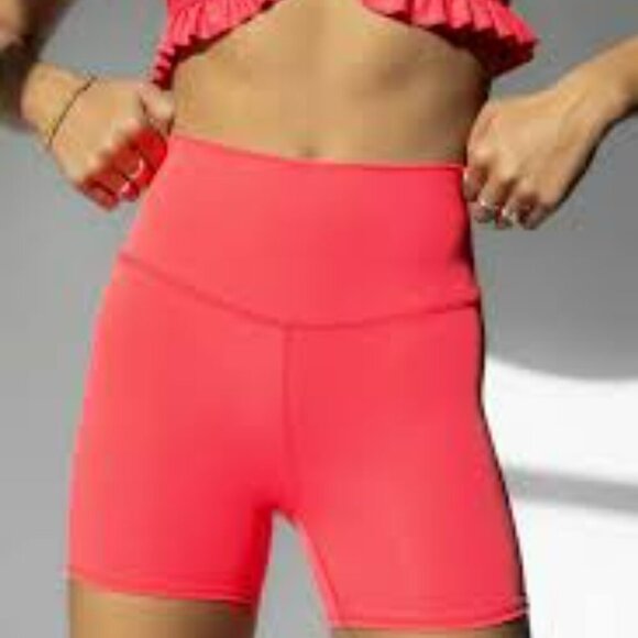 Brand new HOLLYWOOD Hot Pink Biker Shorts Size L - Picture 4 of 6